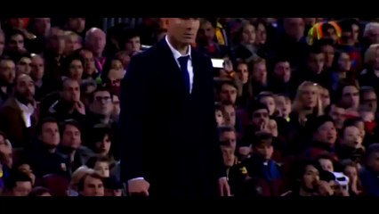 Zinedine Zidane Fantastic Reaction Barcelona vs Real Madrid 1-2