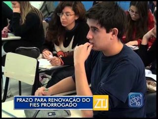 30-06-2015 - PRAZO RENOVAÇÃO FIES ADIADO - ZOOM TV JORNAL