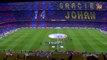 Barcelona faz mosaico em homenagem a Cruyff antes de clássico com o Real