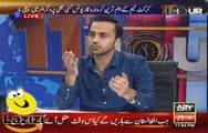 Waseem Badami Show Response of  Waqar Younis to Abdul Razzaq