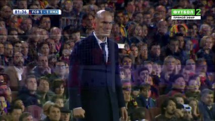 Cristiano Ronaldo hit the post and Zidane Crazy reaction