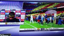 Rueda de prensa de Luis Enrique post el clásico Barcelona vs Real Madrid en el Camp Nou