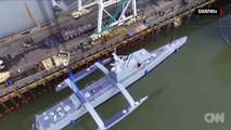 Navy tests sub hunting drone ship