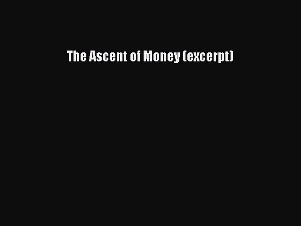 Read The Ascent of Money (excerpt) Ebook Online