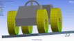 ANSYS Workbench Static Structural FEA of a small car on a 1° inclined road (trial)
