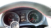 GTI 2.0T boost gauge test 0-60 mph - 2010 MK6 VW - defi racer gauge