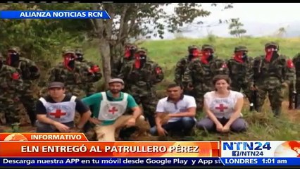 ELN deja en libertad a policía colombiano secuestrado hace trece días