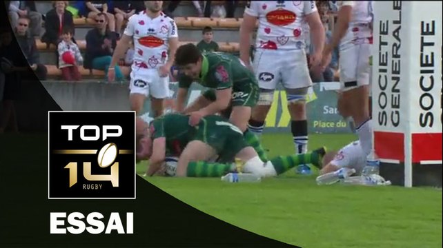 TOP 14 – Agen - Pau : 26-33 Essai 1 Colin SLADE (PAU) – J20 – Saison 2015-2016