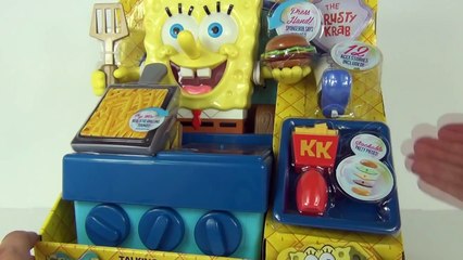 SPONGEBOB SQUAREPANTS Talking Krabby Patty Maker Playset Spongebob TOYS Family Review Vide