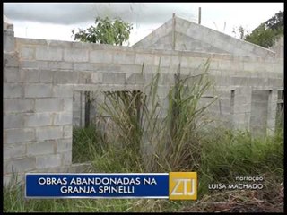 09-06-2015 - OBRA ABANDONADA GRANJA SPINELLI - ZOOM TV JORNAL