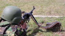 Machine Gun Live Fire Range. Romanian & Bulgarian Military
