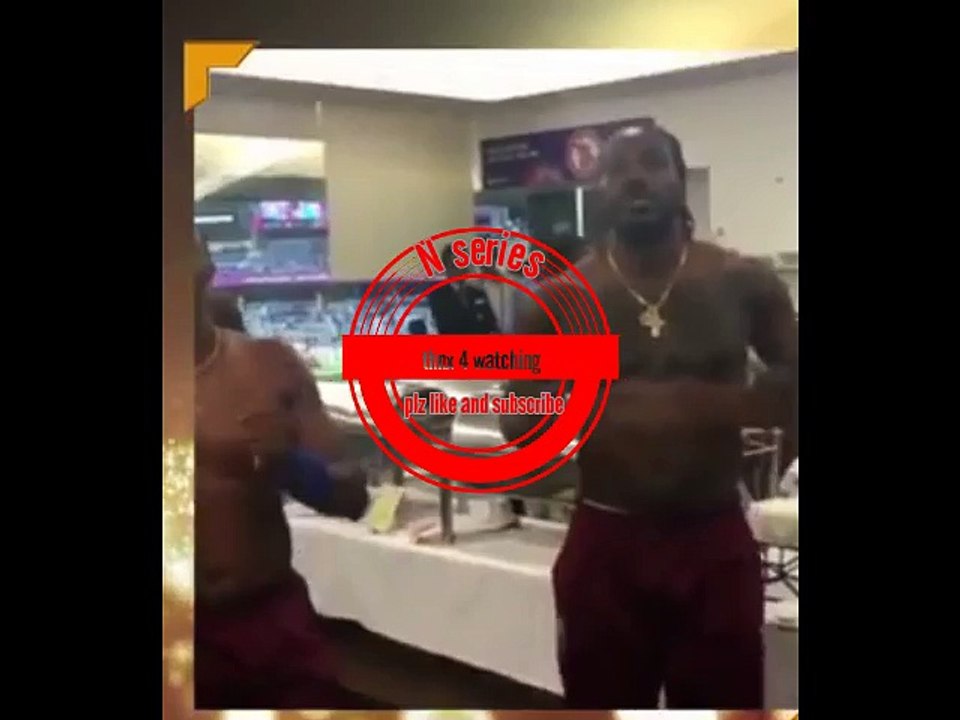 Chris Gayle & Dwayne Bravo Dance On Dj Bravo Champion Song