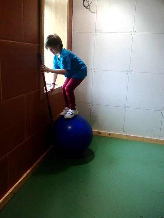 Leslie sur la boule