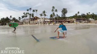 Epic skimboarding session! - People are Awesome