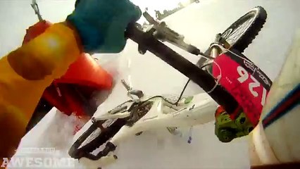 MTB Race on Ski Slope - People are Awesome