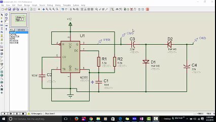 negative 12 volt using 555 timer