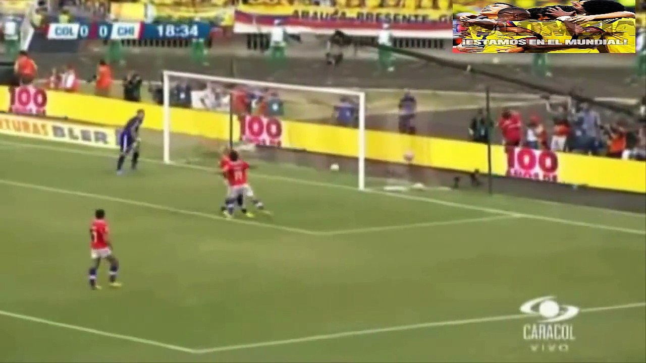 Colombia 3-3 Chile Todos Los Goles Eliminatorias Mundial Brasil 2014.