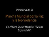 Marcha Mundial por la Paz y la No-Violencia en Foro Social Mundial México enero 2009