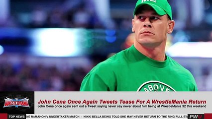 John Cena Once Again Tweets Tease For A WrestleMania Return