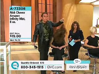 Nick Chavez brushing and styling