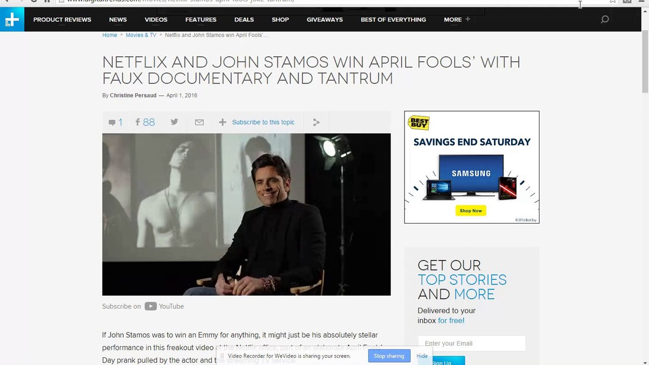 john stamos netflix freakout