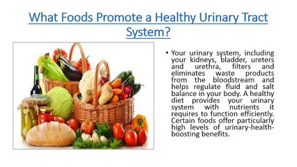 What Foods Promote a Healthy Urinary Tract System