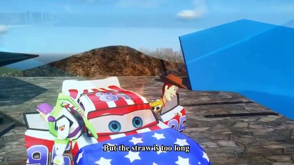 Cars Songs For Kids ♪ There's a Hole in my Bucket ♪ Woody Lightyear ride Custom McQueen