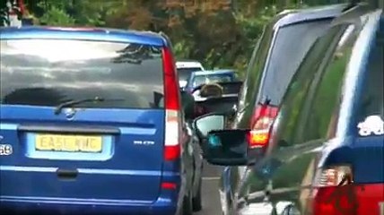 Supercars leaving a car show in style!