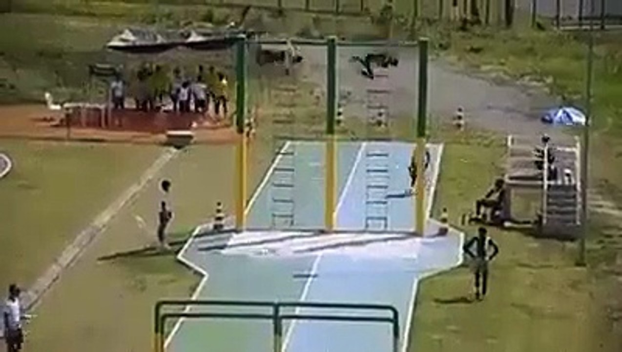 amazing running track dont miss to watch it how they pass through hardles