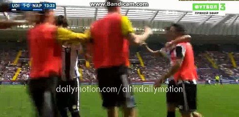 Bruno Ferndandes Fantastic Goal HD - Udinese 1-0 Napoli - Serie A - 03.04.2016