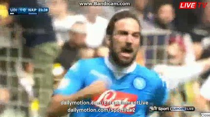 Gonzalo Higuaín Goal - Udinese 1-1 SSC Napoli Serie A