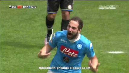 Gonzalo Higuaín 1-1 Super Goal HD - Napoli v. Udinese 03.04.2016