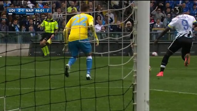 2-1 Bruno Fernandes Amazing Goal Italy Serie A - 03.04.2016, Udinese Calcio 2-1 SSC Napoli