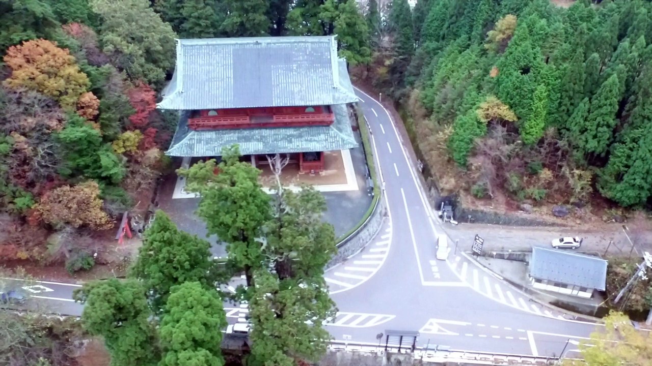 高野山 (金剛峰寺) 空撮 KOYA TEMPLE KONGOUBUJI TEMPLE SKY SHOOTING