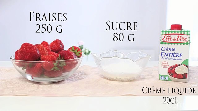 Recette facile Glace à la fraise maison (Pot + Sucettes)