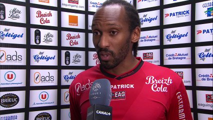 L1-J32 / Jérémy Sorbon aux micros de Canal + après Guingamp-Montpellier