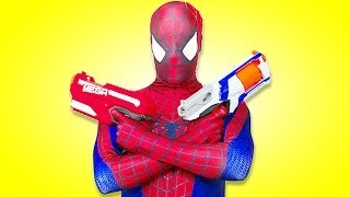 Spiderman vs Venom - Spiderman Epic Nerf War - Real Life Superheroes Movie