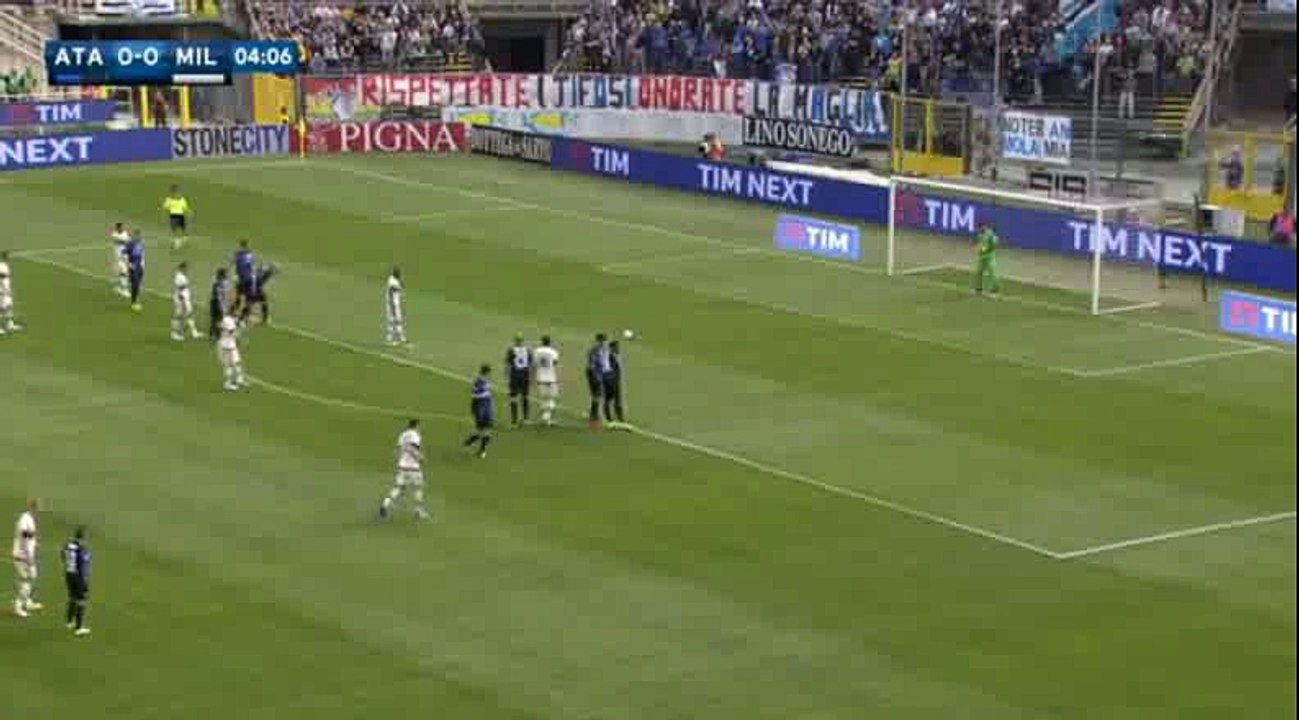 Luiz Adriano Scored Penalty 0-1 Atalanta vs  AC Milan