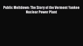 Read Public Meltdown: The Story of the Vermont Yankee Nuclear Power Plant Ebook Free