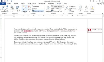 Ms Office 2013 - Lecture No  28 - Comments