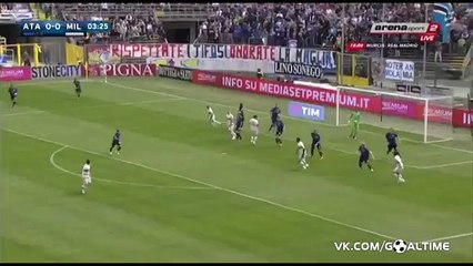 Luiz Adriano Goal - Atalanta 0 - 1 AC Milan - 03-04-2016