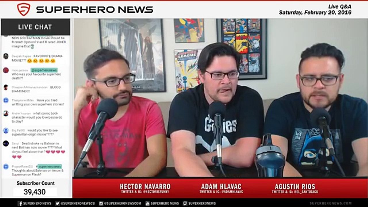 Live Q&A with Superhero News (February 2016) 35