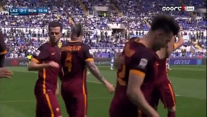 0-1 Stephan El Shaarawy Goal Italy  Serie A - 03.04.2016, Lazio 0-1 AS Roma