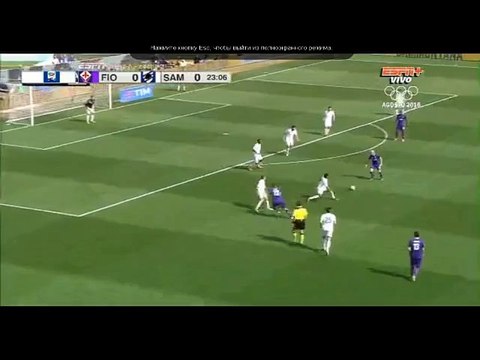 Goal Josip Ilicic - Fiorentina 1-0 Sampdoria (03.04.2016) Serie A