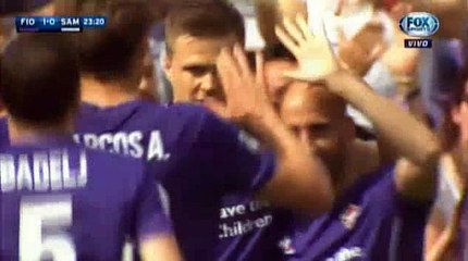 Josip Ilicic Goal Fiorentina 1 - 0 Sampdoria Serie A 3-4-2016