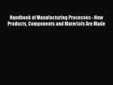 Download Handbook of Manufacturing Processes - How Products Components and Materials Are Made