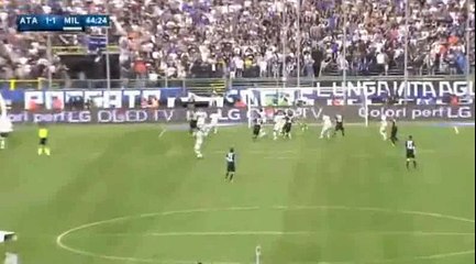 Mauricio Pinilla Goal 1-1 Atalanta vs Milan