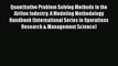 Read Quantitative Problem Solving Methods in the Airline Industry: A Modeling Methodology Handbook