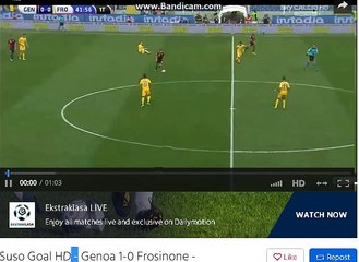 Suso Goal HD - Genoa 1-0 Frosinone - 03-04-2016