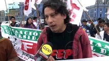 Marcha de estudiantes contra proyecto de Ley Universitaria - Nota de Heidi Paiva para RPP TV